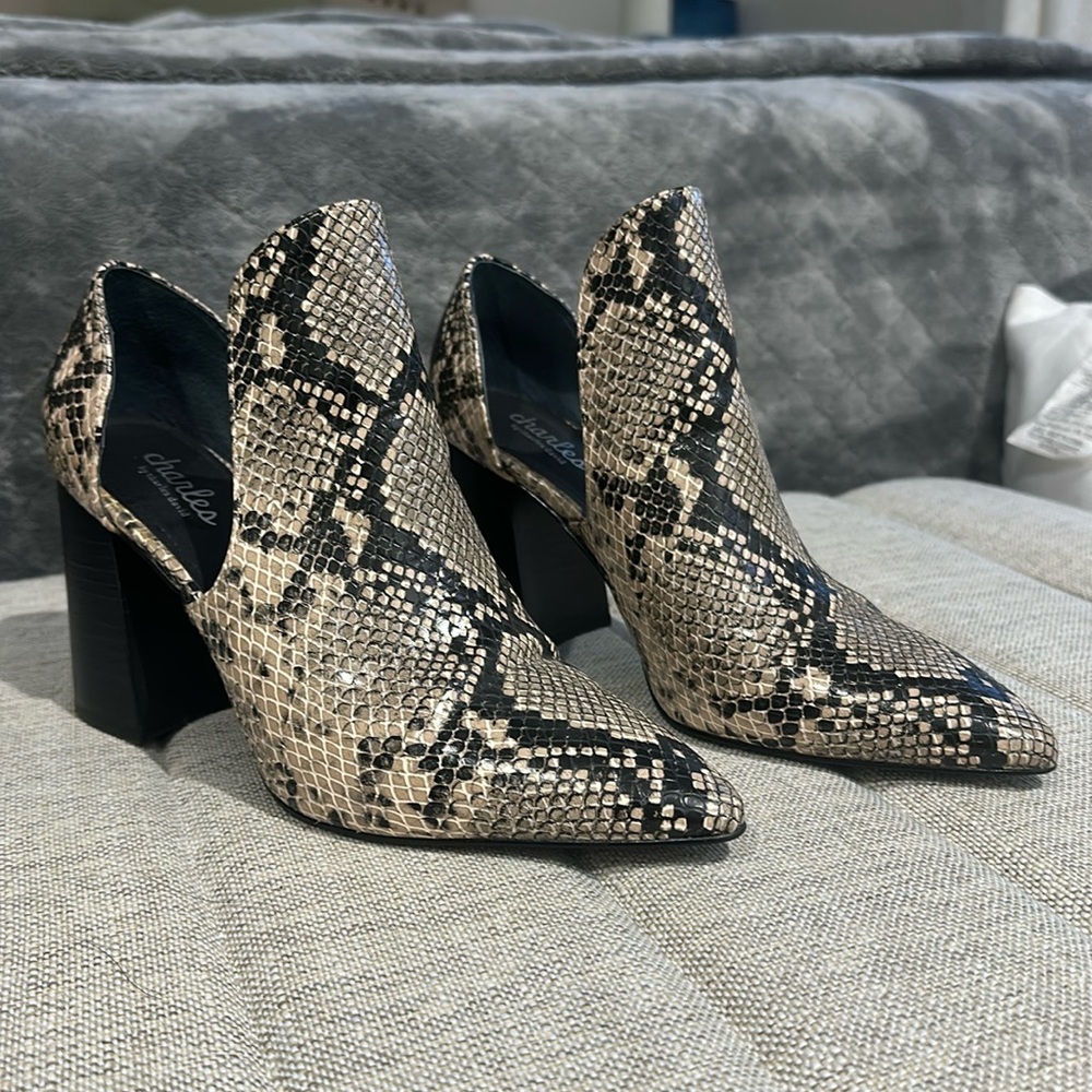 Faux Snake Booties